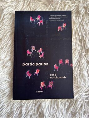 Participation by Anna Moschovakis - Black Cover with Pink Accent Chairs